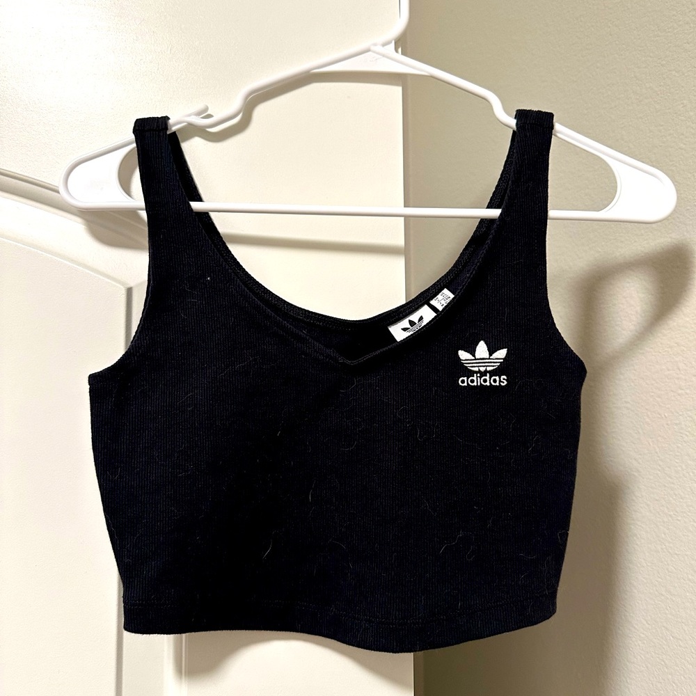Adidas Ribbed Cropped Top